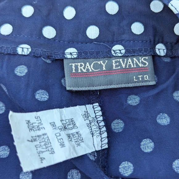 1990's 90's POLKA DOT SHORTS retro dressy S - Picture 10 of 10